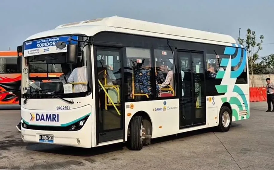 Uji Coba Bus Listrik di Serang Banten Menuai Protes Sopir Angkot