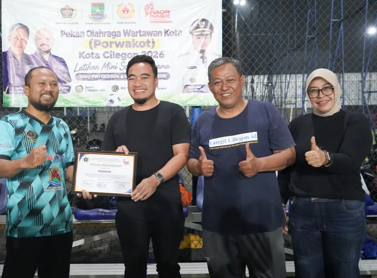 SIWO PWI Cilegon Beri Penghargaan Tokoh Penggerak Olahraga di Momentum Haornas