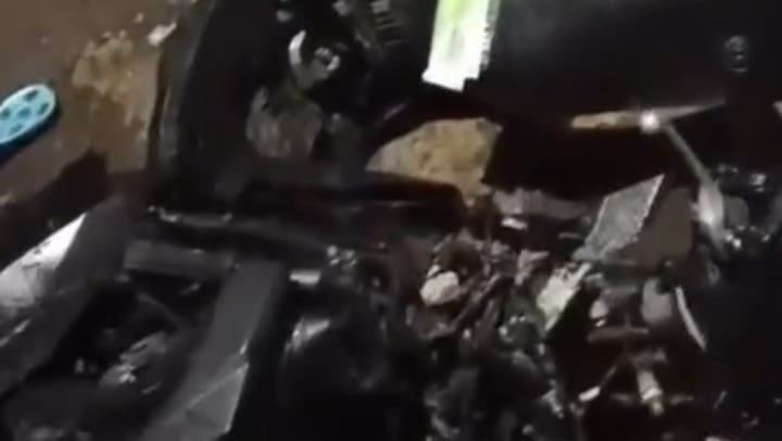 Kecelakaan Tunggal di Pasar Kedungringin Nganjuk: Pengendara Mabuk Terpental ke Dalam Pasar, Luka Serius di Kepala