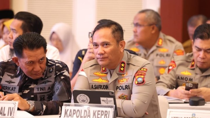 Kapolda Kepri Ikut Rakor Inflasi Bersama Mendagri,  Inflasi Kepri Terkendali di 3,54%, Siap Jaga Stabilitas Jelang Idul Fitri 1447 H