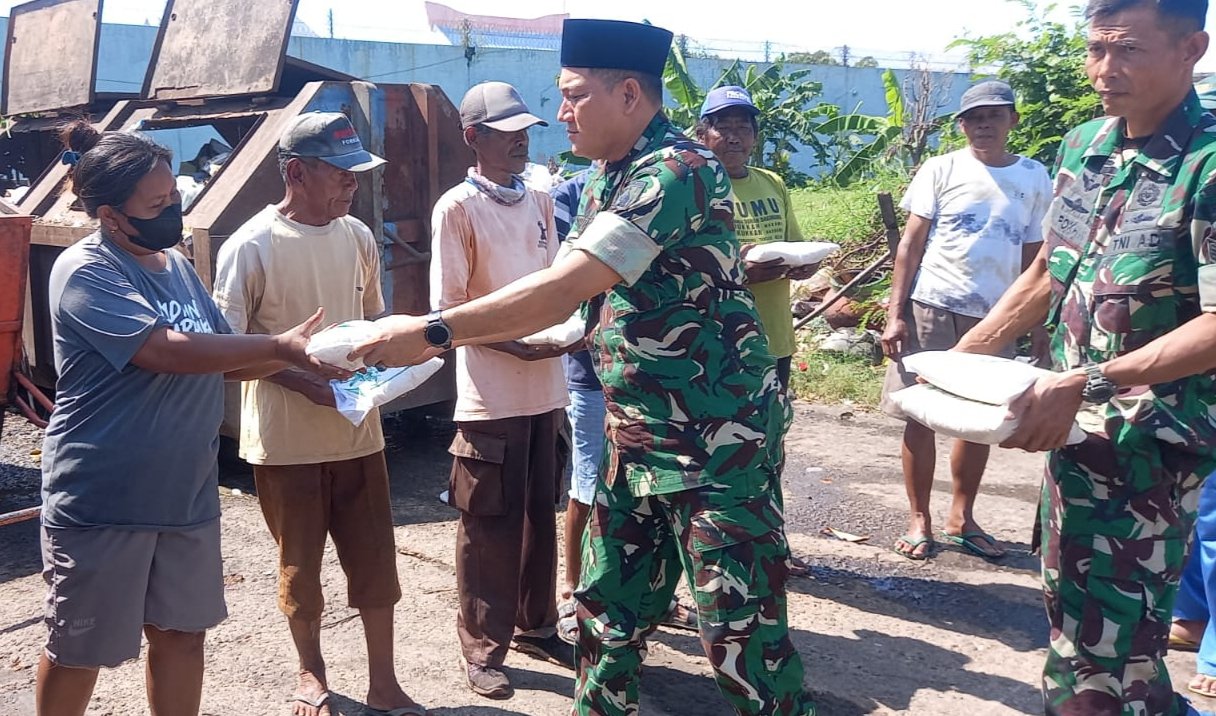 Korem 081/DSJ Gerak Cepat! Hampir 1 Ton Beras Zakat Fitrah Mengalir,