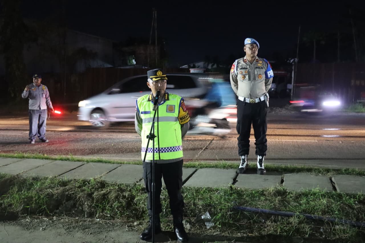 Wakapolresta Tangerang Pimpin Apel Malam Antisipasi Lonjakan Arus Mudik di Jalur Arteri Balaraja Operasi Ketupat Maung 2026