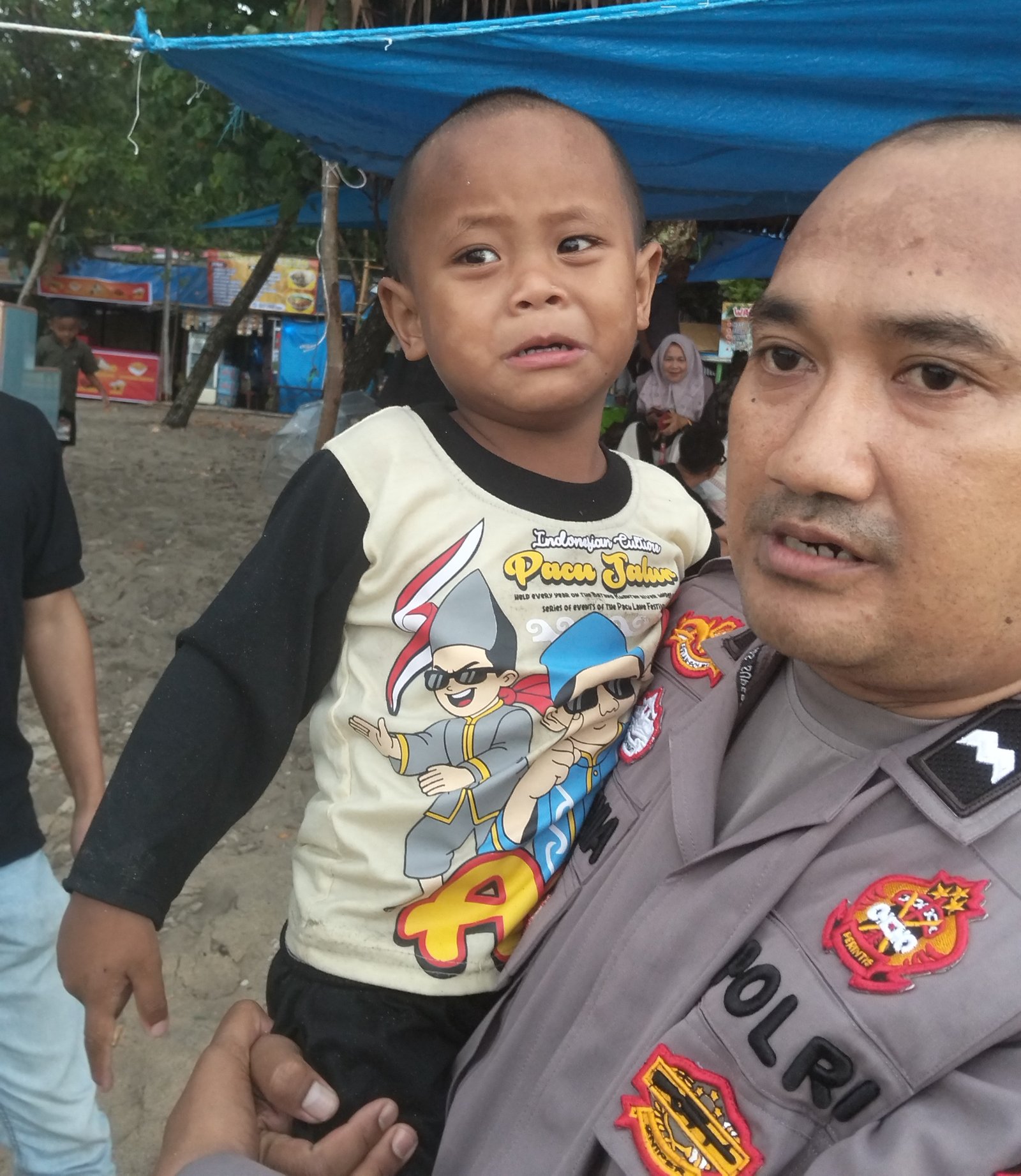 Polsek Carita Temukan dan Kembalikan ke Orang Tua dalam Hitungan Menit