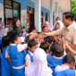  Presiden Prabowo Subianto melakukan kunjungan untuk memantau pelaksanaan program Makan Bergizi Gratis di SDN Jati 05 Pagi, Pulogadung, Jakarta Timur. (Sumber: Kantor Staf Presiden)
