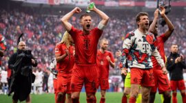 Bayern Munchen resmi juara Bundesliga 2024/2025. Harry Kane akhirnya meraih trofi mayor pertamanya bersama klub raksasa Jerman ini.
(Foto: Situs resmi Bayern Munchen)