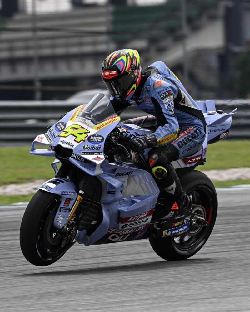 Fermin Aldeguer, pembalap Gresini Racing, melaju kencang dengan Ducati Desmosedici GP24 di Sirkuit Le Mans, MotoGP Prancis 2025 (Foto: Fermin Aldeguer Facebook)