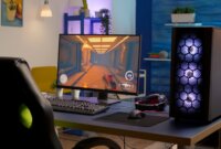 Setup PC gaming modern dengan grafis memukau, mendukung pengalaman bermain yang tak tertandingi dibandingkan konsol. (Foto Credit : Nusantara Media)