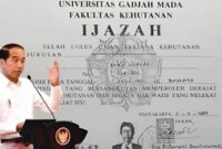 Tim Bareskrim Polri telah membuktikan keaslian ijazah Presiden Joko Widodo melalui rangkaian pemeriksaan intensif dan analisis forensik mendalam. (Twitter/X/Canva)