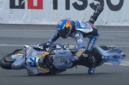 Alex Marquez mengalami crash di Tikungan 11 MotoGP Prancis 2025 (SS: MotoGP)