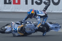 Alex Marquez mengalami crash di Tikungan 11 MotoGP Prancis 2025 (SS: MotoGP)