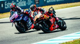 Enea Bastianini melaju dengan KTM RC16  (Foto FB: Enea Bastianini)