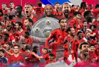 Foto kemenangan FC Bayern Munich bersama seluruh tim, menampilkan momen penuh kebahagiaan dan semangat juang setelah memastikan gelar juara Bundesliga 2024-2025  (Sumber: Bayern Munich)