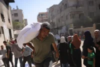 Menurut laporan Kementerian Kesehatan Gaza per Selasa, 24 Juni 2025, sekitar 450 korban jiwa dan hampir 3.500 luka-luka tercatat sejak bantuan GHF mulai disalurkan. (Foto: Bashar Taleb/AFP)
