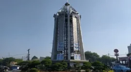 Tugu Pamulang menjadi simbol khas di Pamulang, Kota Tangerang Selatan. (MPI/Dok)