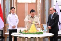 Presiden Prabowo Subianto secara resmi membuka Wisma Danantara Indonesia di jantung kawasan Gatot Subroto, Jakarta, Senin (30/6/2025). (BPMI Setpres)