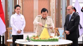 Presiden Prabowo Subianto secara resmi membuka Wisma Danantara Indonesia di jantung kawasan Gatot Subroto, Jakarta, Senin (30/6/2025). (BPMI Setpres)