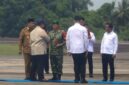 Presiden dan Rombongan Disambut dibandara Depati Amir Pangkalan Pinang